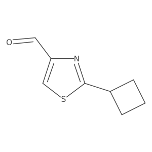 2-Cyclobutylthiazole-4-carbaldehyde Structure
