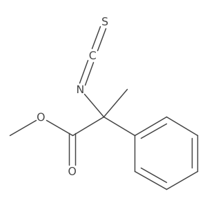 methyl 2-phenyl-N-(thioxomethylene)alaninate结构式