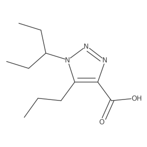 1-(pentan-3-yl)-5-propyl-1H-1,2,3-triazole-4-carboxylic acid Structure