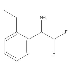 1-(2-Ethylphenyl)-2,2-difluoroethan-1-amine Structure