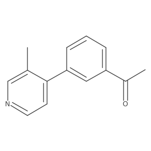 1-[3-(3-Methylpyridin-4-yl)phenyl]ethan-1-one Structure