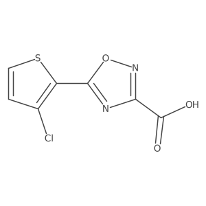 5-(3-Chlorothiophen-2-yl)-1,2,4-oxadiazole-3-carboxylic acid结构式