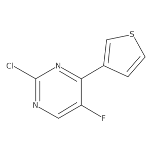 2-Chloro-5-fluoro-4-(thiophen-3-yl)pyrimidine结构式