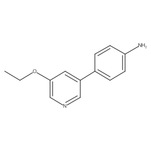 4-(5-Ethoxy-3-pyridinyl)benzenamine Structure