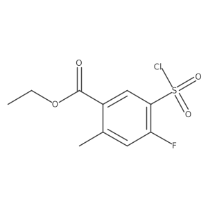 Ethyl 5-(chlorosulfonyl)-4-fluoro-2-methylbenzoate Structure