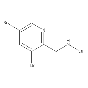 N-[(3,5-dibromopyridin-2-yl)methyl]hydroxylamine结构式