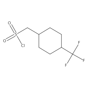 [4-(Trifluoromethyl)cyclohexyl]methanesulfonyl chloride结构式