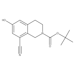 tert-butyl 8-cyano-6-hydroxy-3,4-dihydroisoquinoline-2(1H)-carboxylate结构式