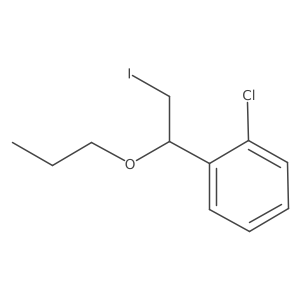 1-Chloro-2-(2-iodo-1-propoxyethyl)benzene结构式