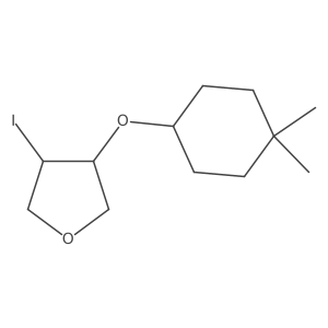 3-[(4,4-Dimethylcyclohexyl)oxy]-4-iodooxolane Structure