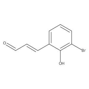 3-(3-Bromo-2-hydroxyphenyl)prop-2-enal结构式