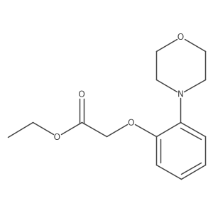 Ethyl 2-(2-morpholinophenoxy)acetate结构式