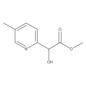 Methyl 2-hydroxy-2-(5-methylpyridin-2-yl)acetate结构式