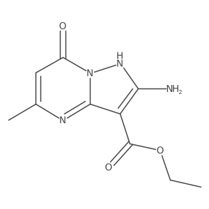 Ethyl 2-amino-7-hydroxy-5-methylpyrazolo[1,5-a]pyrimidine-3-carboxylate Structure