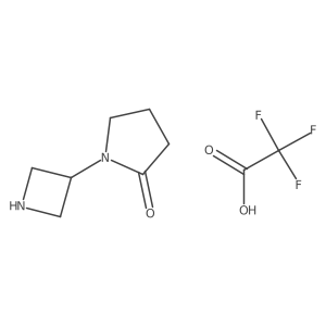 1-(Azetidin-3-yl)pyrrolidin-2-one 2,2,2-trifluoroacetate结构式