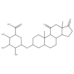 5beta-Androstan-3alpha-ol-11,17-dione glucosiduronate结构式