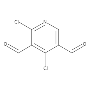 2,4-Dichloro-3,5-pyridinedicarboxaldehyde Structure