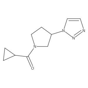 (3-(1H-1,2,3-triazol-1-yl)pyrrolidin-1-yl)(cyclopropyl)methanone Structure