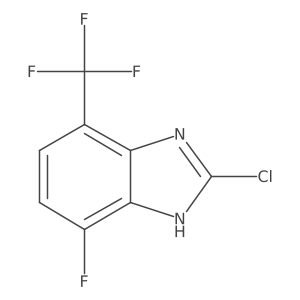 2-Chloro-4-fluoro-7-(trifluoromethyl)-1H-1,3-benzimidazole Structure