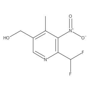 2-(Difluoromethyl)-4-methyl-3-nitropyridine-5-methanol结构式