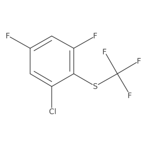 1-Chloro-3,5-difluoro-2-(trifluoromethylthio)benzene结构式