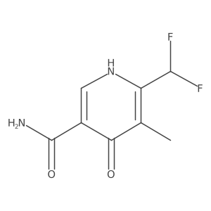 2-(Difluoromethyl)-4-hydroxy-3-methylpyridine-5-carboxamide结构式