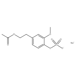 Vanillylacetoxyethyl 4-Sulfate Sodium Salt Structure