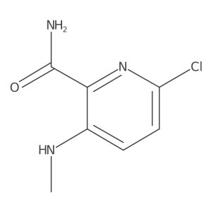 6-Chloro-3-(methylamino)picolinamide Structure