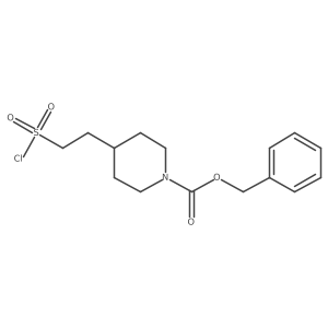 Benzyl 4-(2-(chlorosulfonyl)ethyl)piperidine-1-carboxylate结构式
