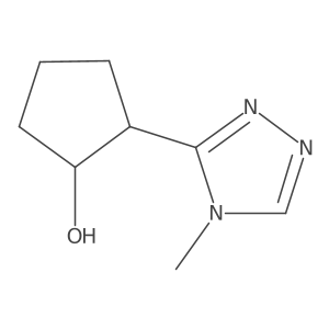 2-(4-methyl-4H-1,2,4-triazol-3-yl)cyclopentan-1-ol Structure