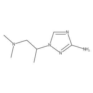 1-[1-(Dimethylamino)propan-2-yl]-1H-1,2,4-triazol-3-amine Structure