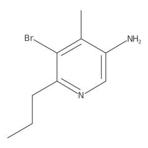5-Bromo-4-methyl-6-propylpyridin-3-amine Structure