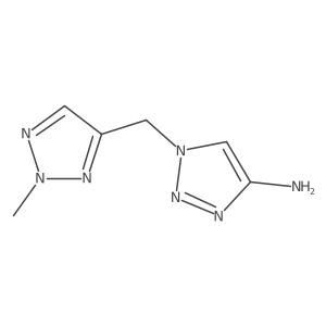 1-[(2-Methyl-2H-1,2,3-triazol-4-yl)methyl]-1H-1,2,3-triazol-4-amine结构式