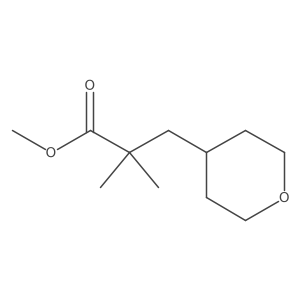 Methyl 2,2-dimethyl-3-(oxan-4-yl)propanoate结构式