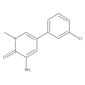 3-Amino-5-(3-chlorophenyl)-1-methylpyridin-2(1H)-one Structure