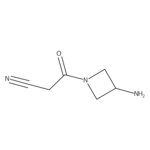 3-(3-Aminoazetidin-1-yl)-3-oxopropanenitrile Structure