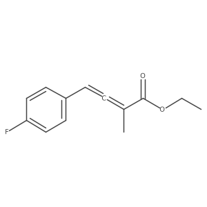 4-(4-Fluoro-phenyl)-2-methyl-buta-2,3-dienoic acid ethyl ester结构式
