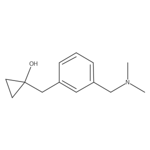 1-({3-[(Dimethylamino)methyl]phenyl}methyl)cyclopropan-1-ol Structure