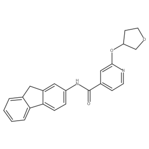 N-(9H-fluoren-2-yl)-2-((tetrahydrofuran-3-yl)oxy)isonicotinamide结构式