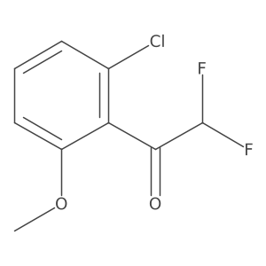 1-(2-Chloro-6-methoxyphenyl)-2,2-difluoroethan-1-one Structure