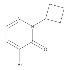 4-Bromo-2-cyclobutylpyridazin-3(2H)-one结构式