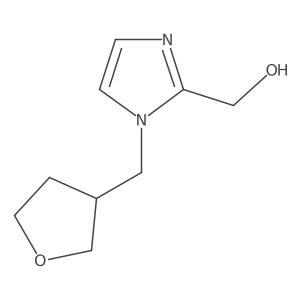 {1-[(oxolan-3-yl)methyl]-1H-imidazol-2-yl}methanol结构式