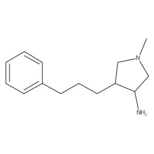 (3R,4S)-1-Methyl-4-(3-phenylpropyl)pyrrolidin-3-amine Structure