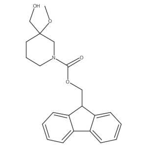 (9H-fluoren-9-yl)methyl 3-(hydroxymethyl)-3-methoxypiperidine-1-carboxylate Structure