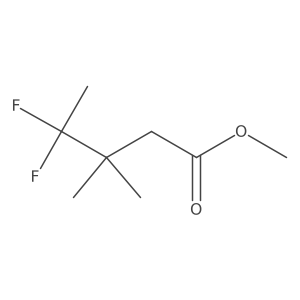 Methyl 4,4-difluoro-3,3-dimethylpentanoate结构式