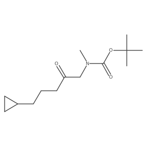 tert-butyl N-(5-cyclopropyl-2-oxopentyl)-N-methylcarbamate Structure