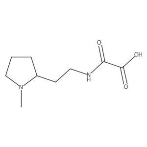 2-((2-(1-Methylpyrrolidin-2-yl)ethyl)amino)-2-oxoacetic acid Structure