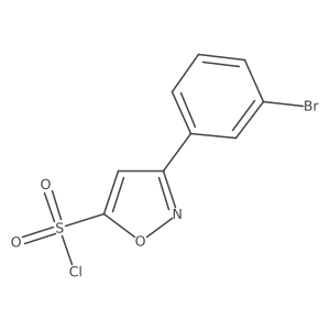 3-(3-Bromophenyl)-1,2-oxazole-5-sulfonyl chloride Structure