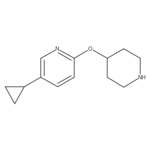 5-Cyclopropyl-2-(piperidin-4-yloxy)pyridine Structure