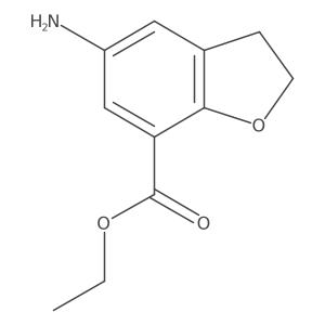 Ethyl 5-amino-2,3-dihydrobenzofuran-7-carboxylate Structure